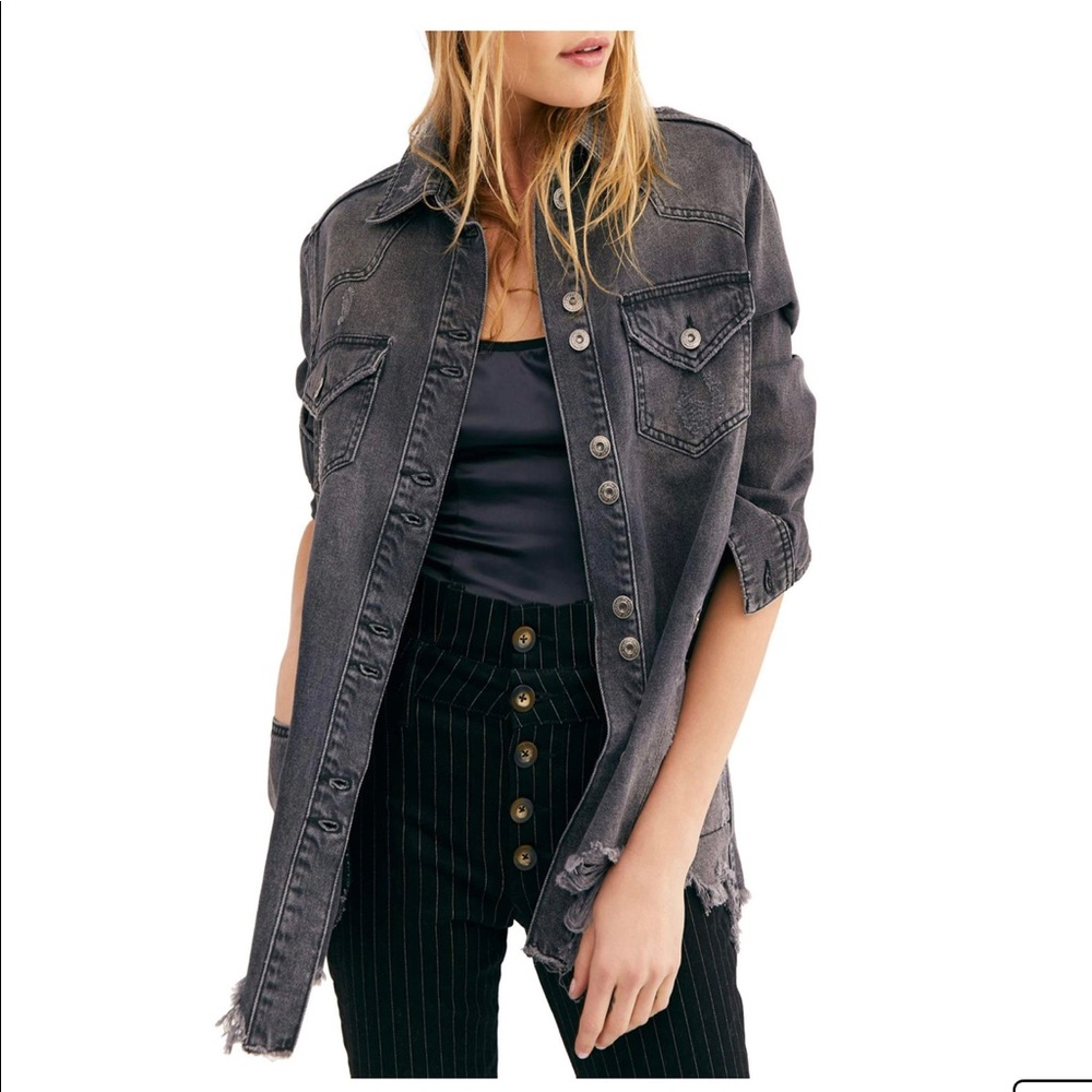 Free People Moon Child Shirt Jacket